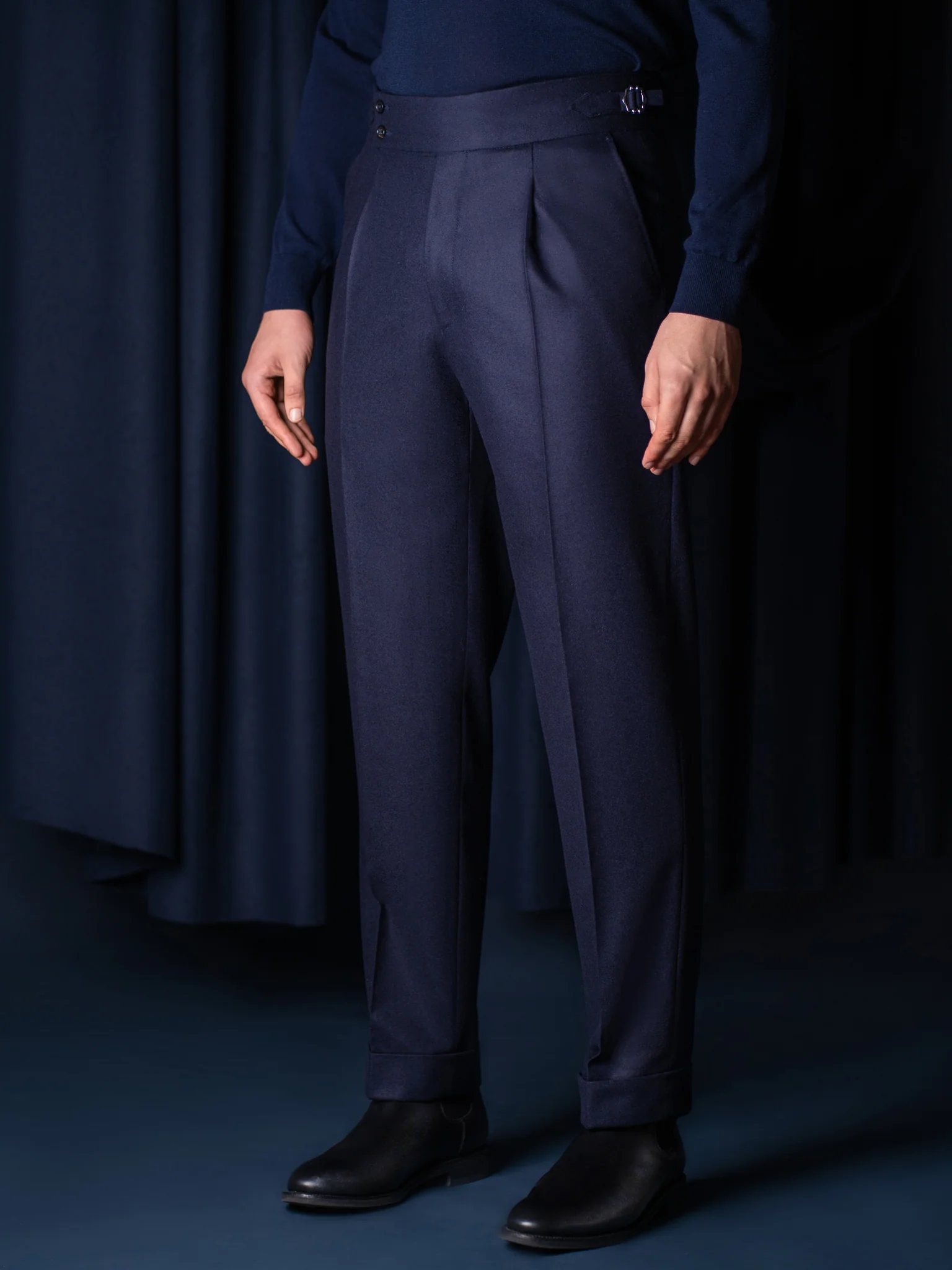 GLAZOMER Anzughose (Flanell - 6cm), blau - Image 4