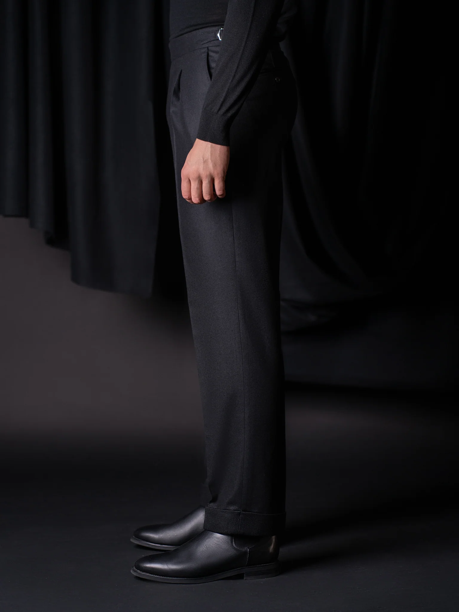 GLAZOMER Anzughose (Flanell - Classic), schwarz - Image 5
