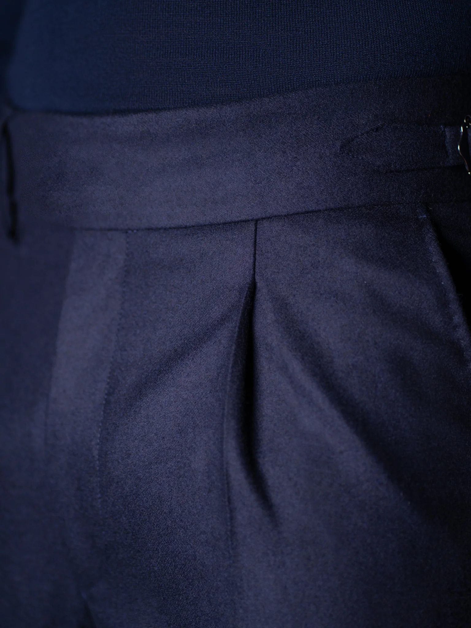 GLAZOMER Anzughose (Flanell - Gurkha), blau - Image 10