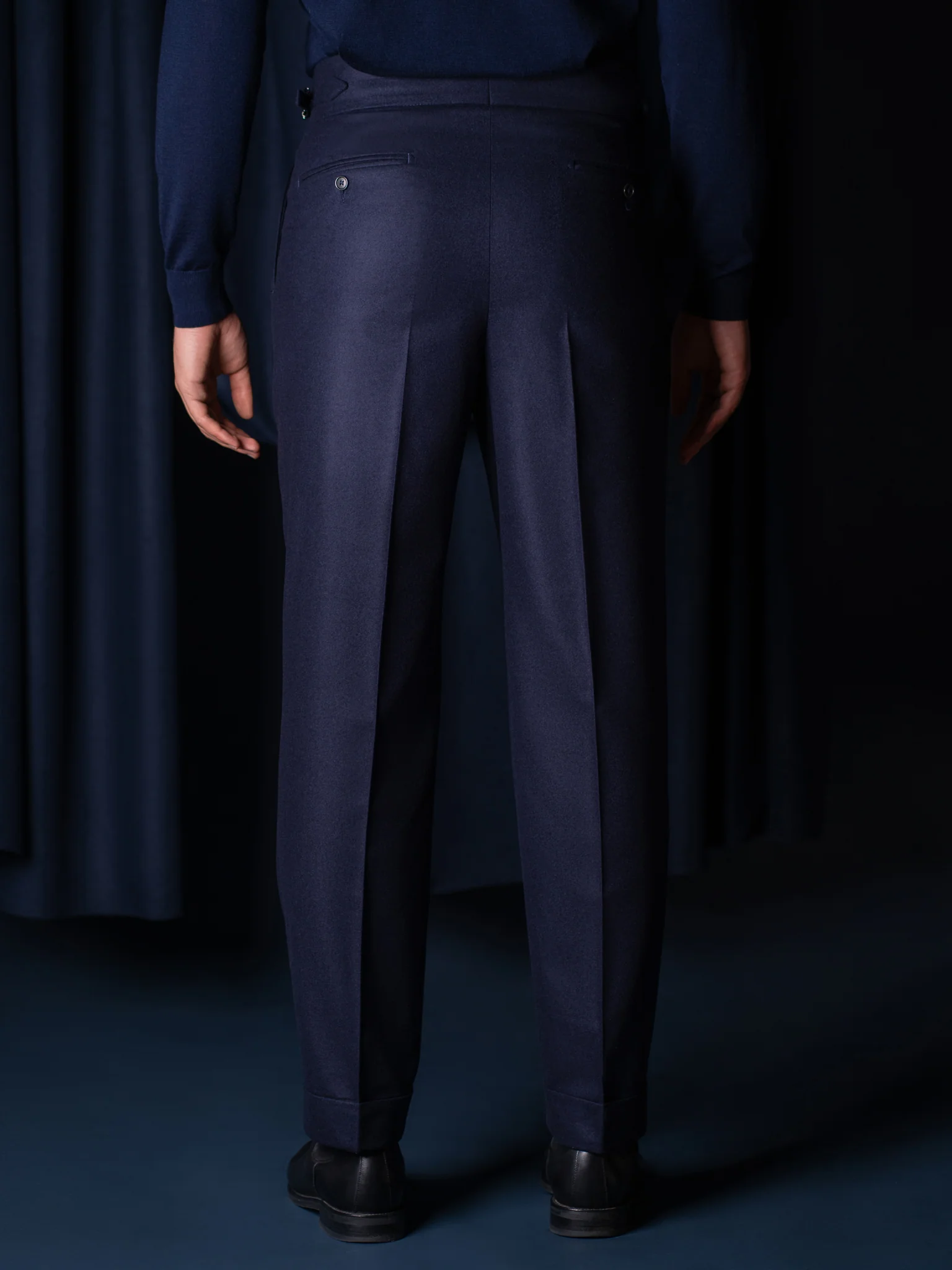 GLAZOMER Anzughose (Flanell - Gurkha), blau - Image 7