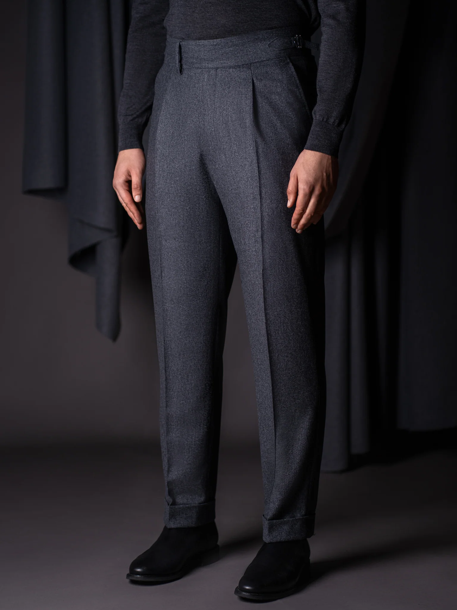 GLAZOMER Anzughose (Flanell - Gurkha), grau - Image 4