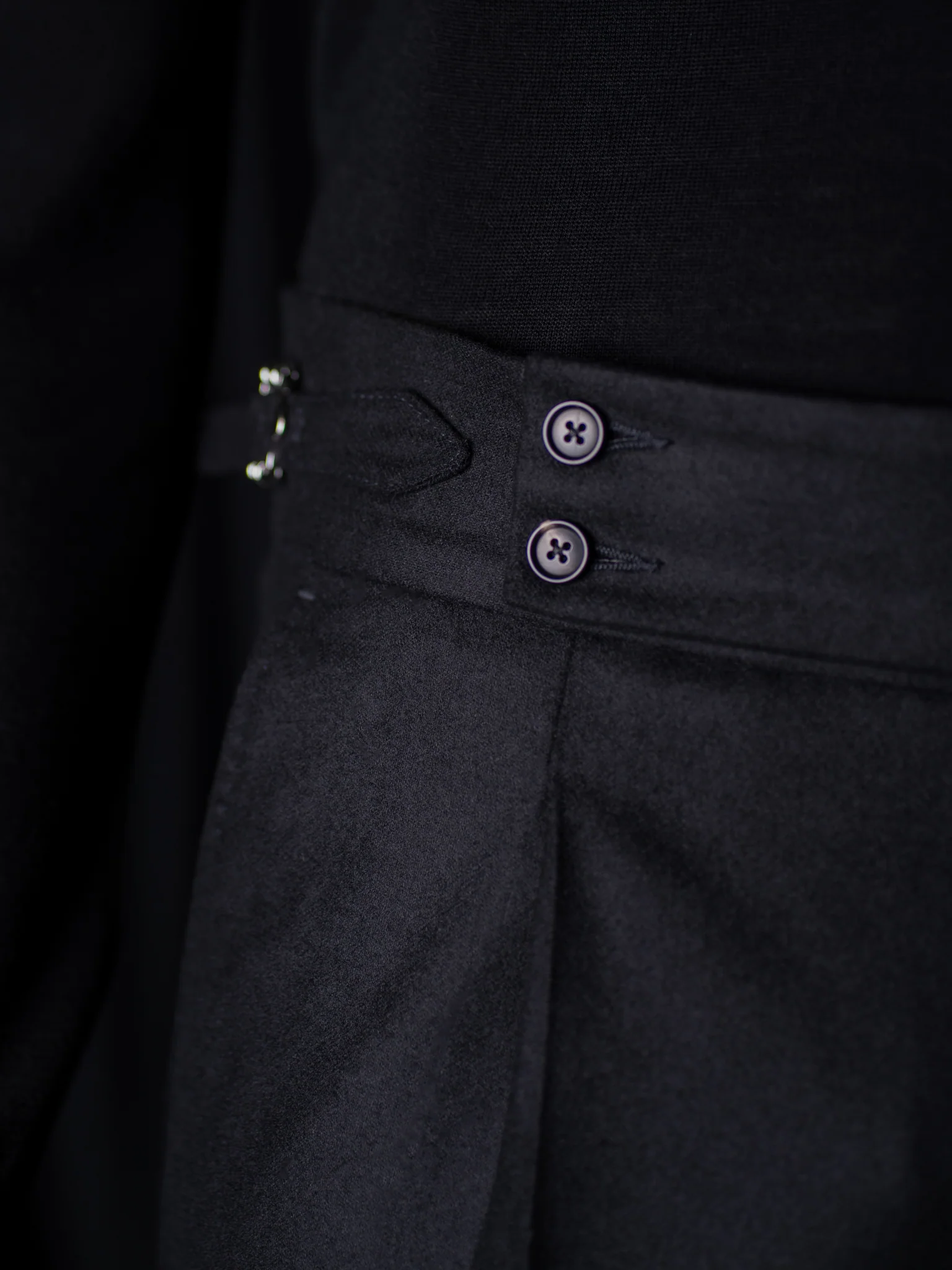 GLAZOMER Anzughose (Flanell - 6cm), schwarz - Image 9