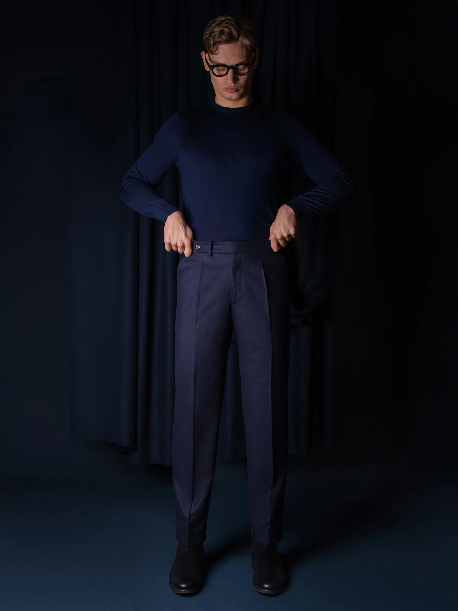 GLAZOMER Anzughose (Flanell - Classic), blau - Image 14