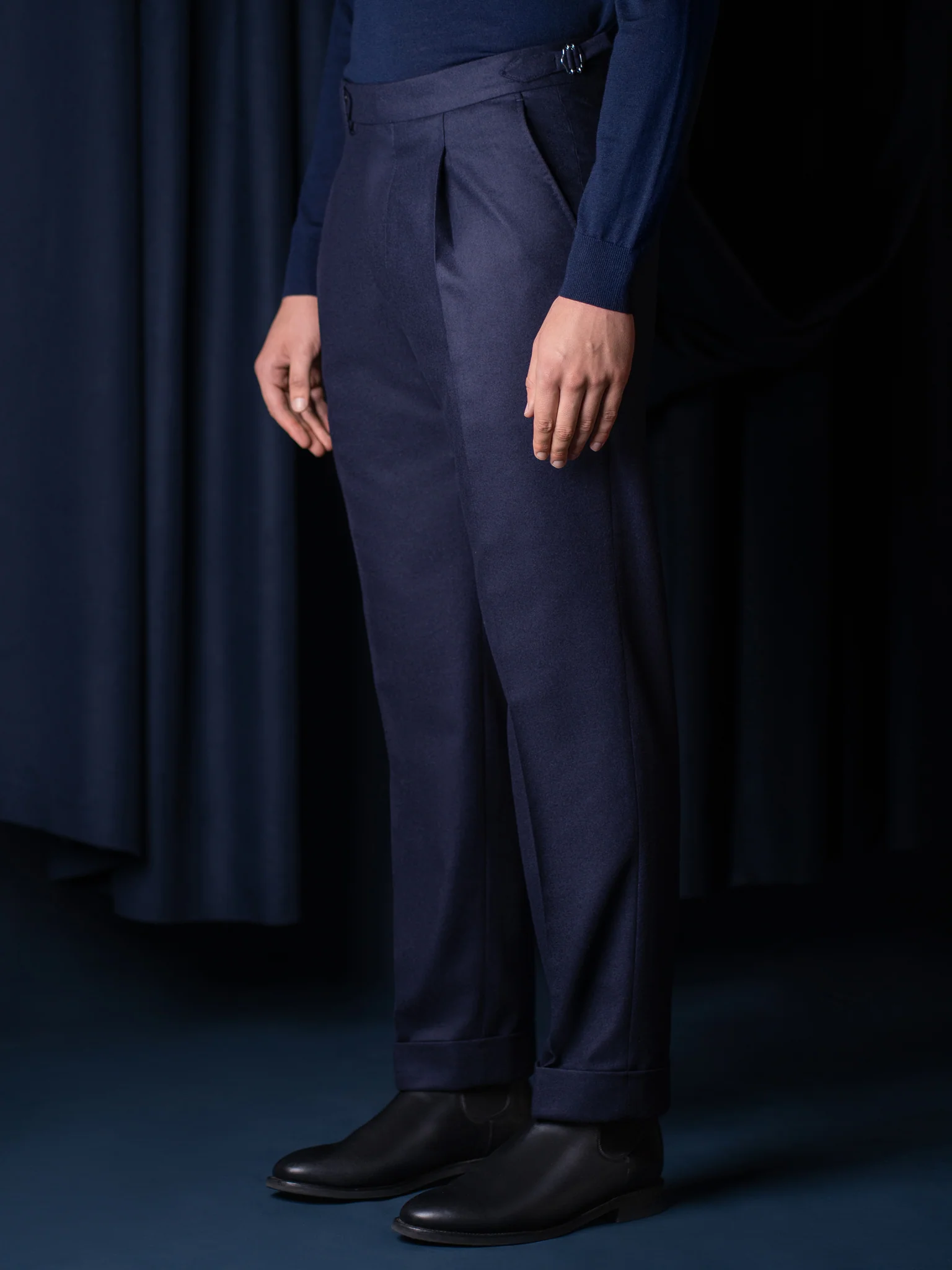 GLAZOMER Anzughose (Flanell - Classic), blau - Image 4