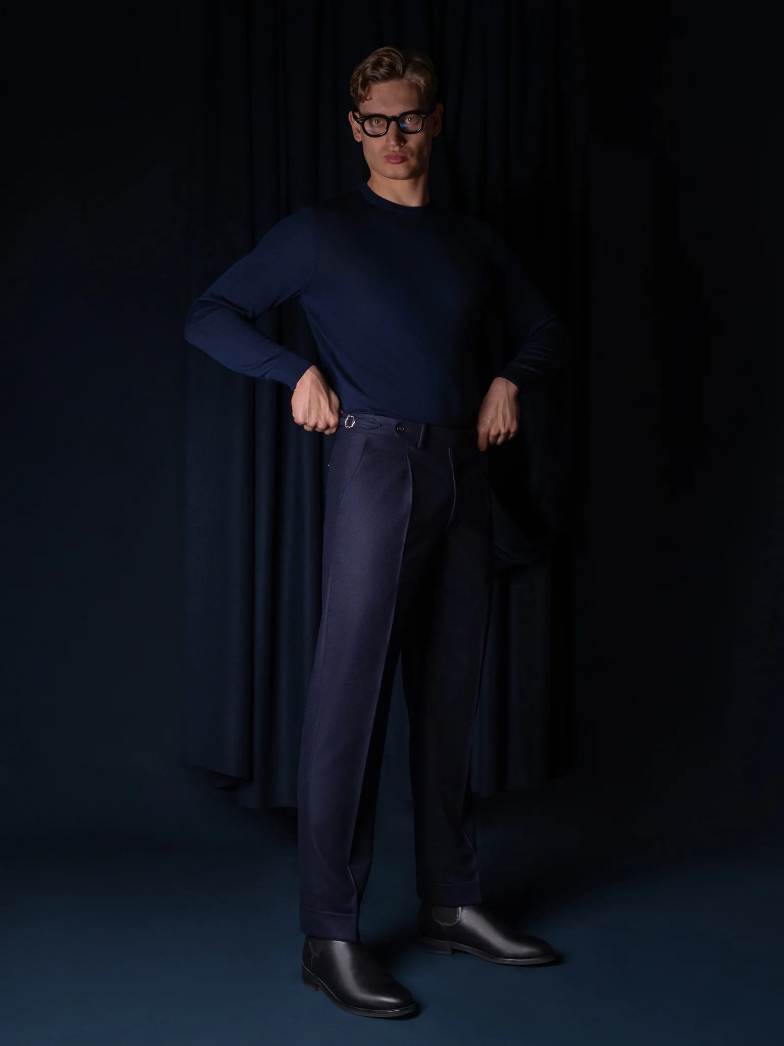 GLAZOMER Anzughose (Flanell - Classic), blau - Image 8