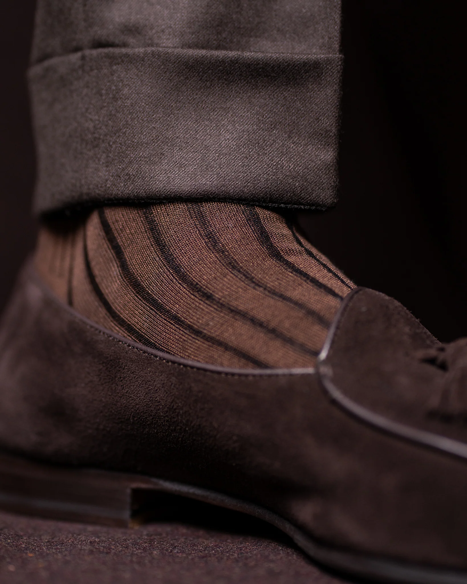 GLAZOMER Herrensocken, braun - Image 14