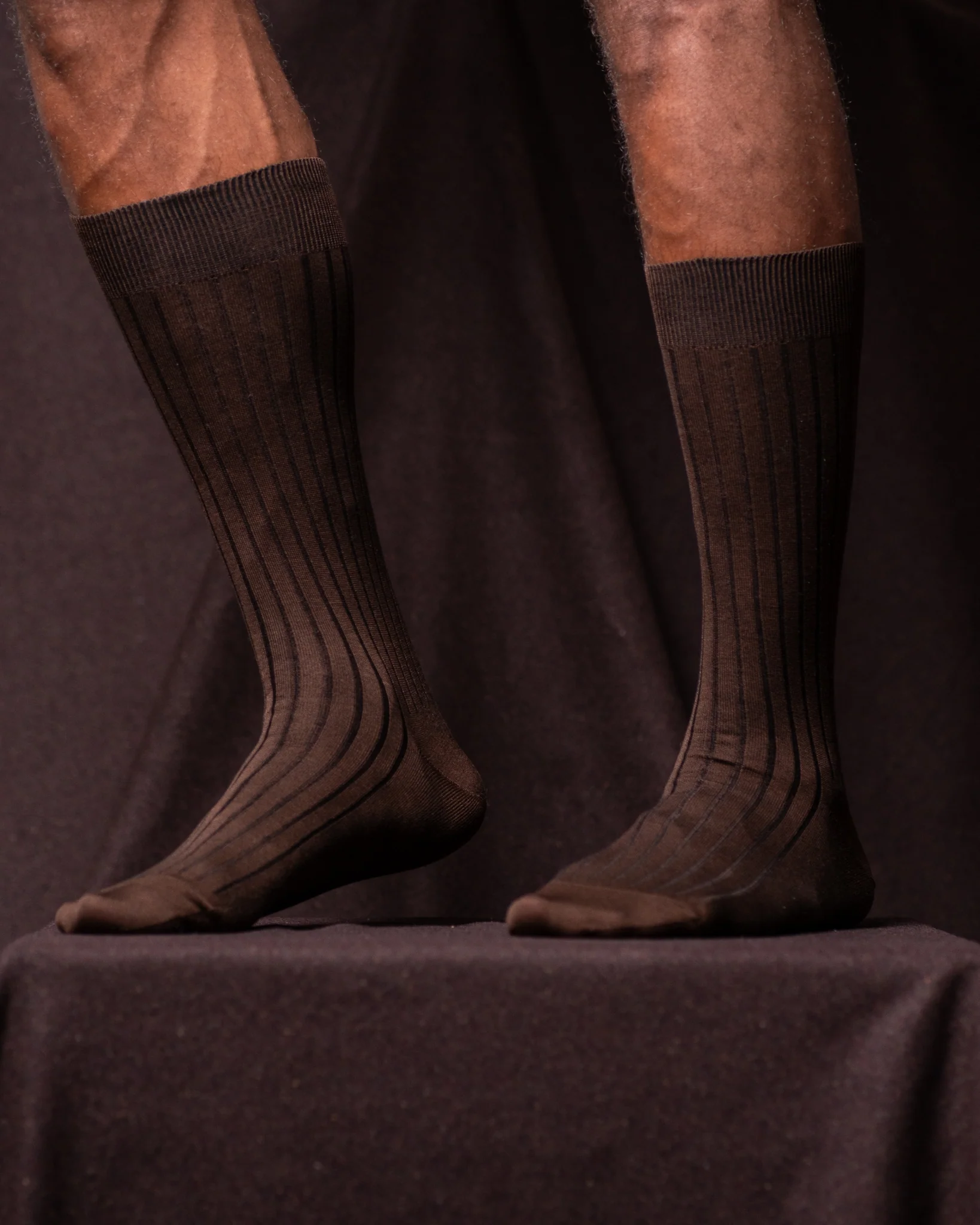 GLAZOMER Herrensocken, braun - Image 3