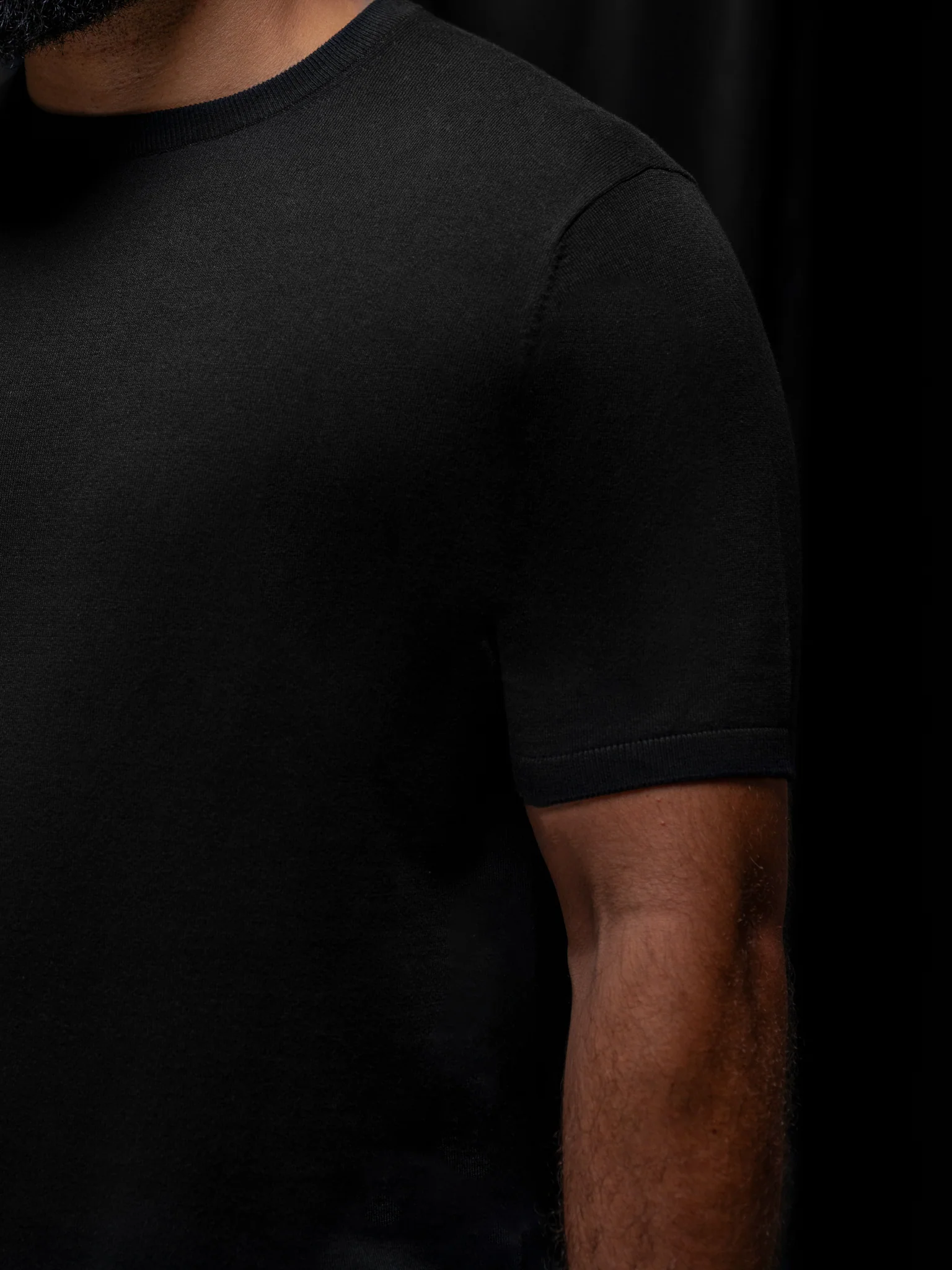 GLAZOMER PREMIUM T-Shirt (Merinowolle), schwarz - Image 4