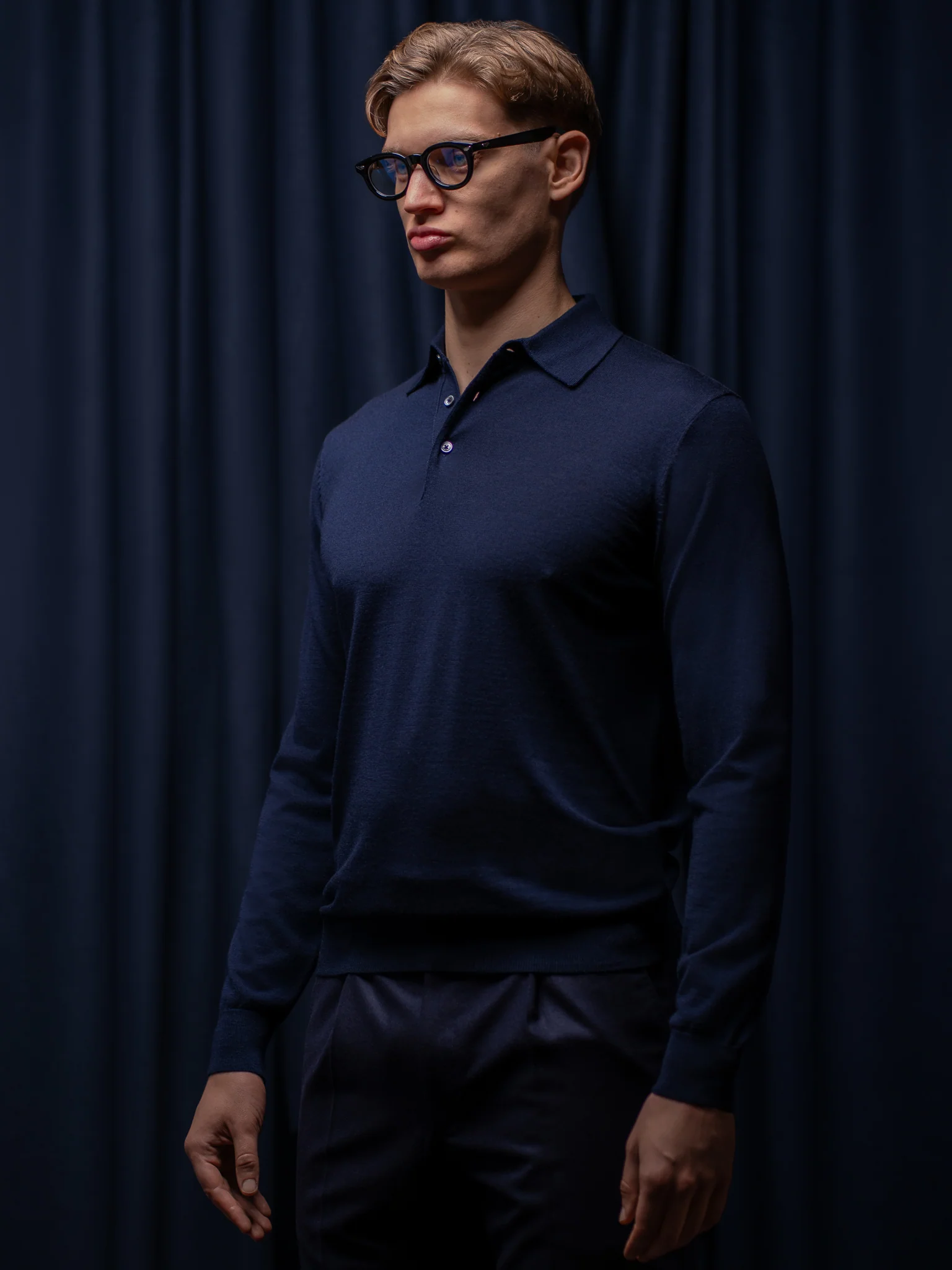 GLAZOMER Polopullover, blau - Image 3