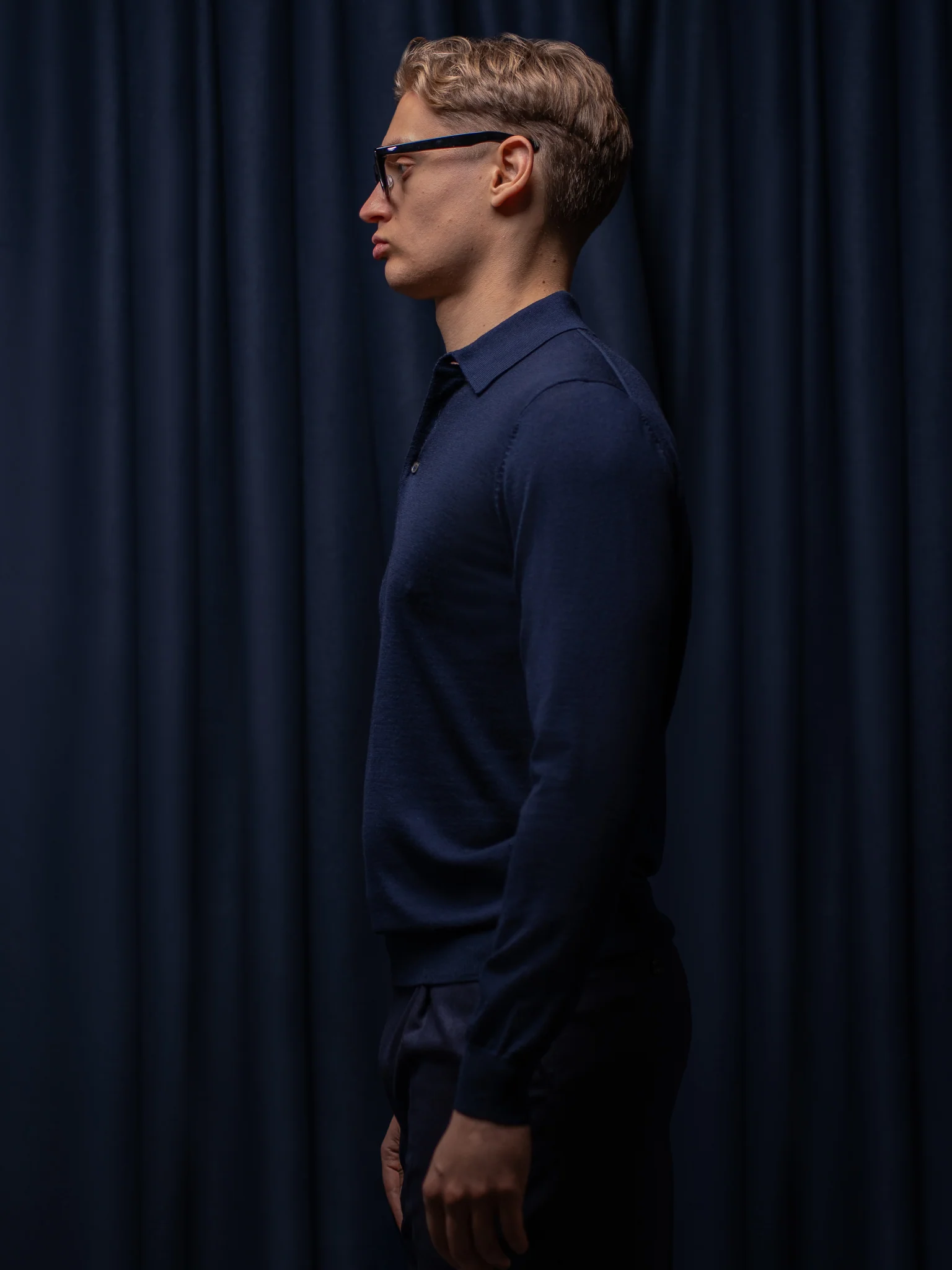 GLAZOMER Polopullover, blau - Image 4