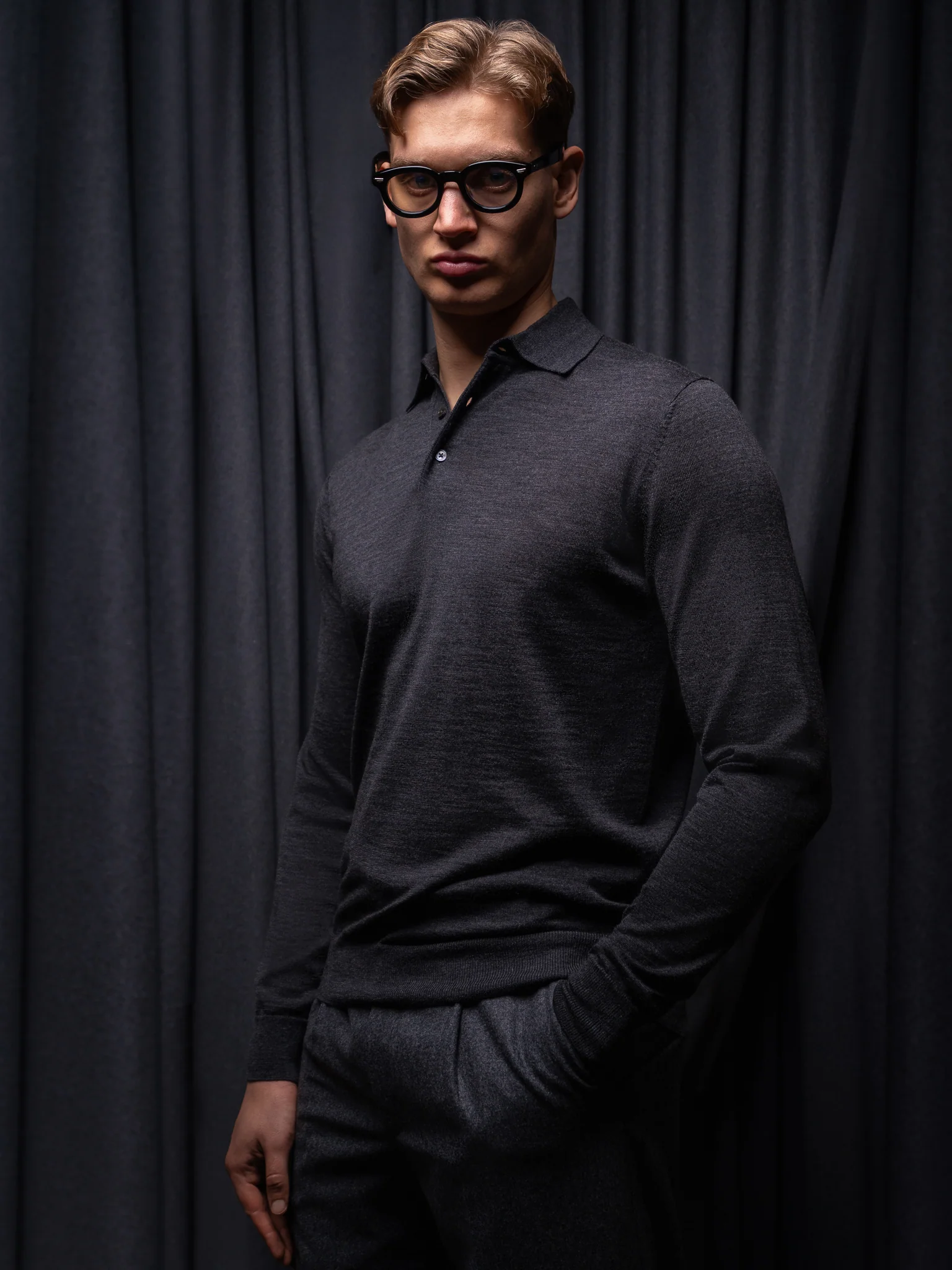 GLAZOMER Polopullover, grau - Image 11