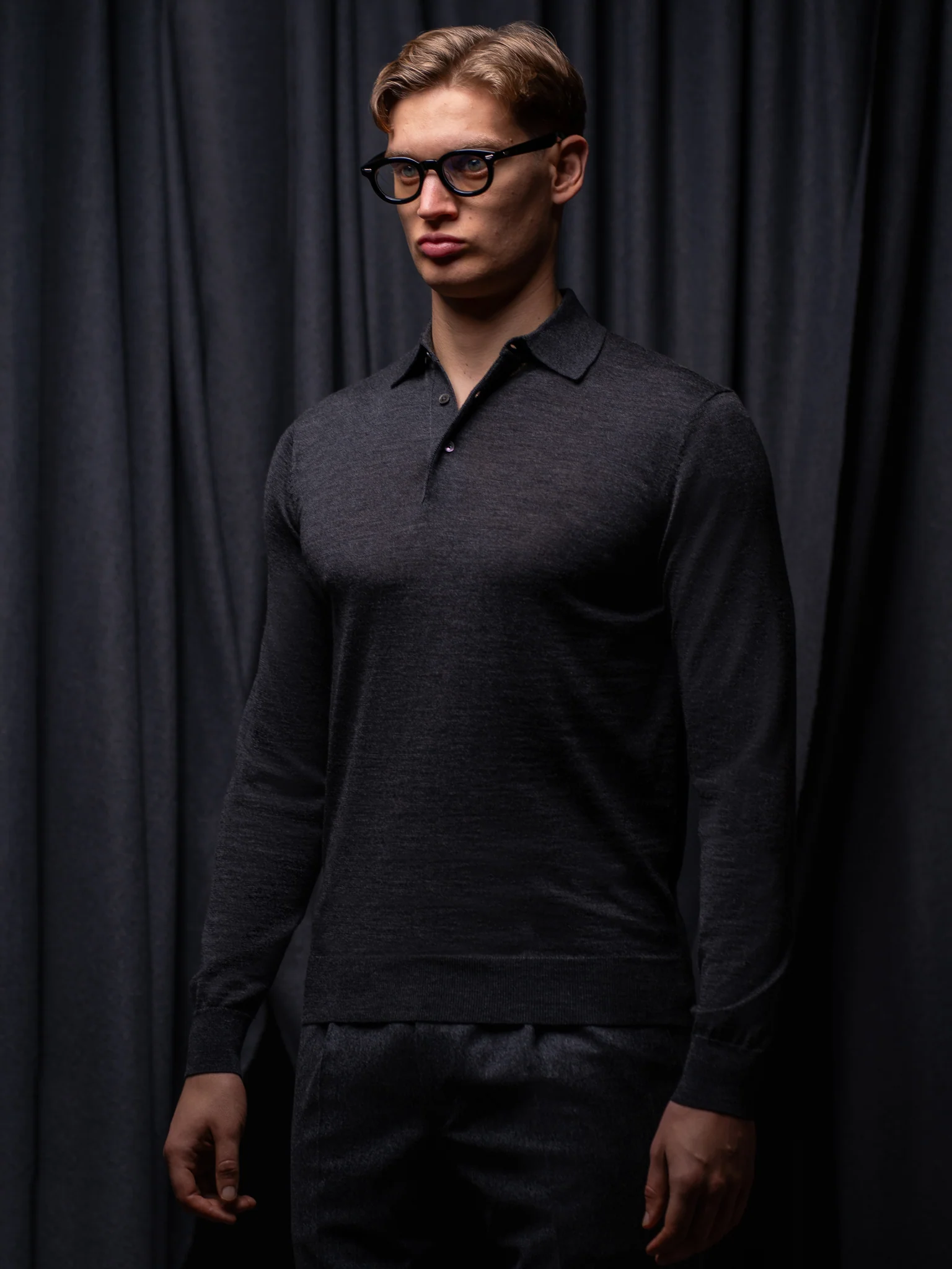 GLAZOMER Polopullover, grau - Image 3