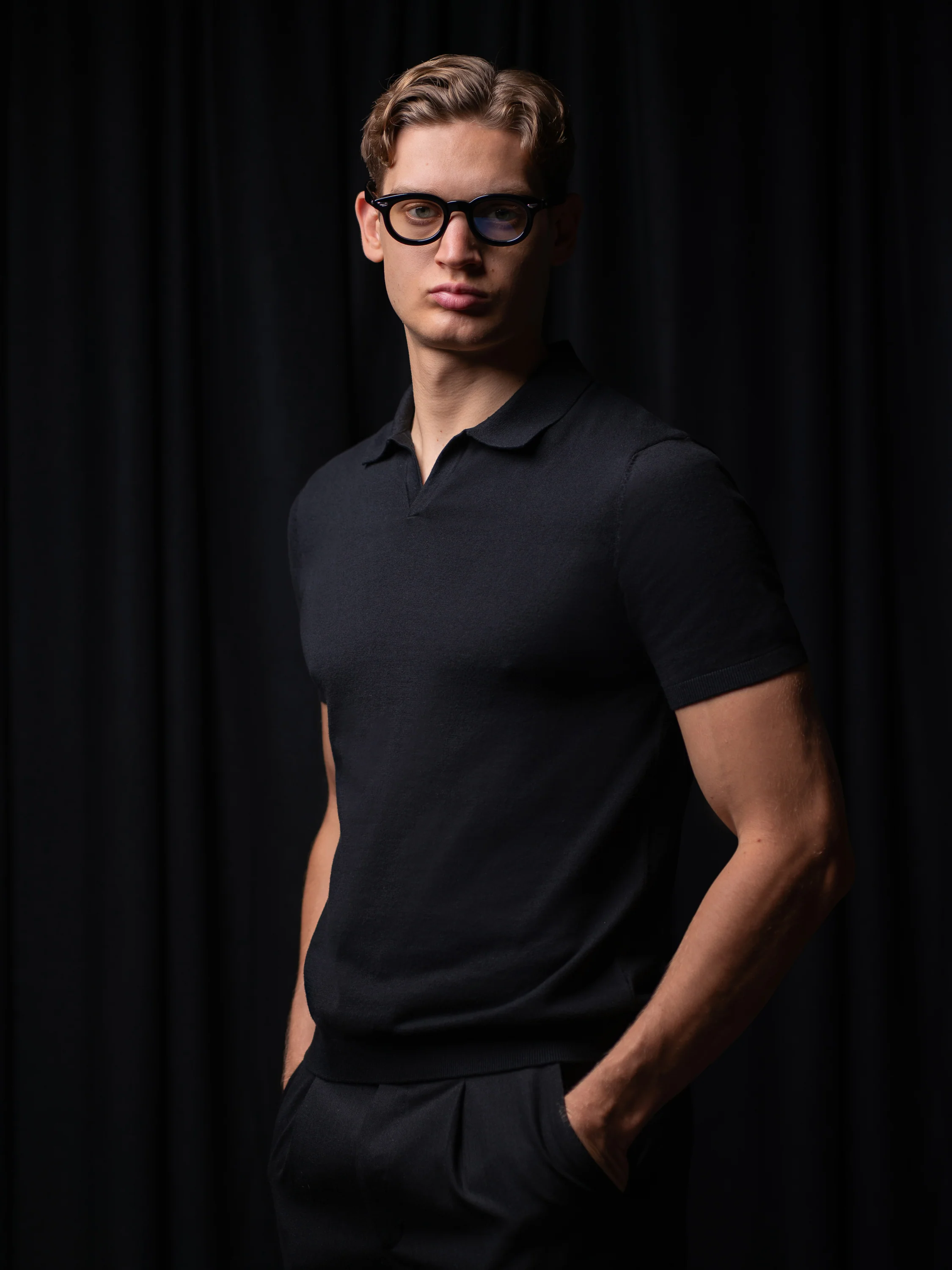 GLAZOMER Poloshirt, schwarz - Image 4