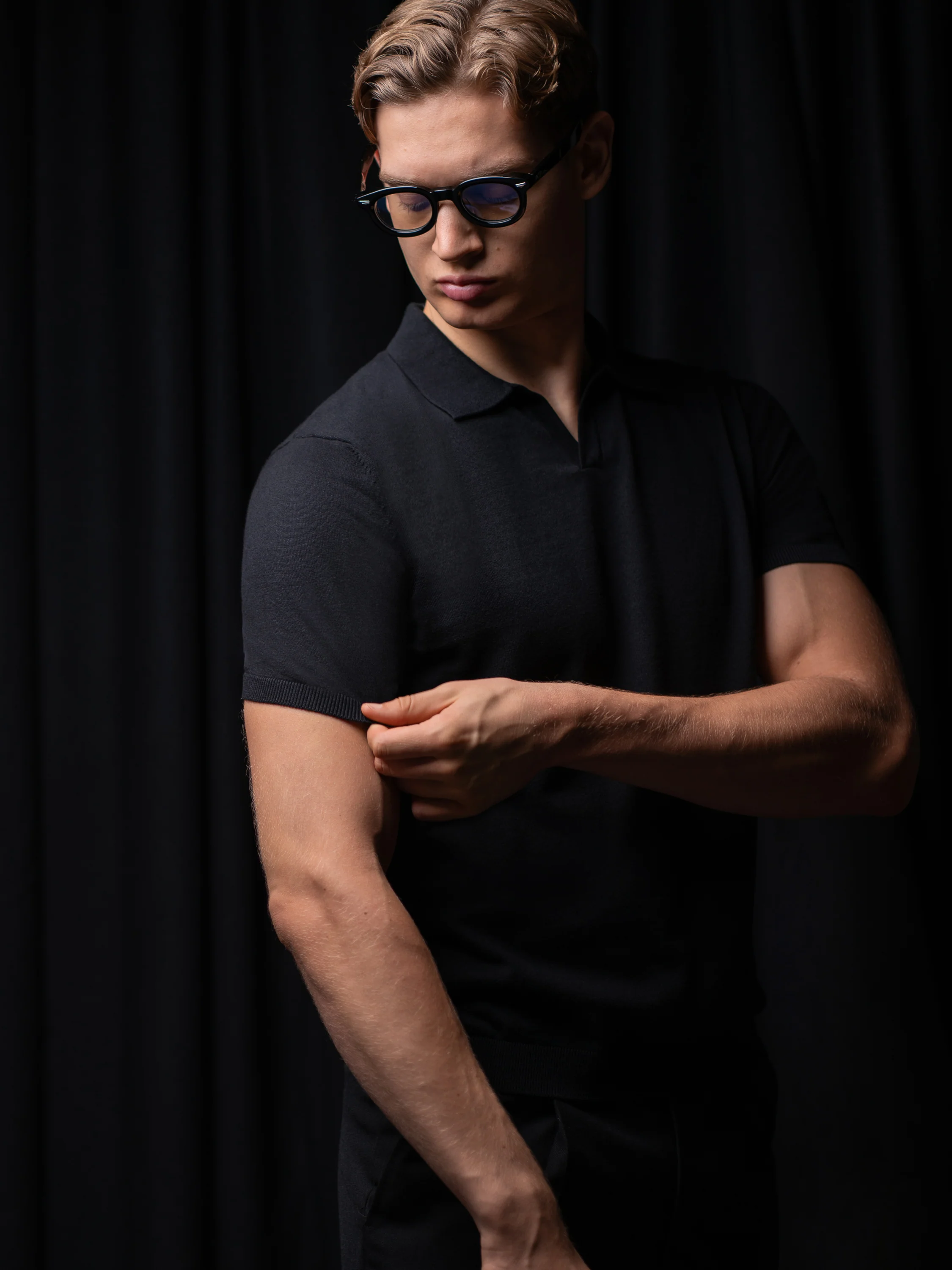 GLAZOMER Poloshirt, schwarz - Image 5