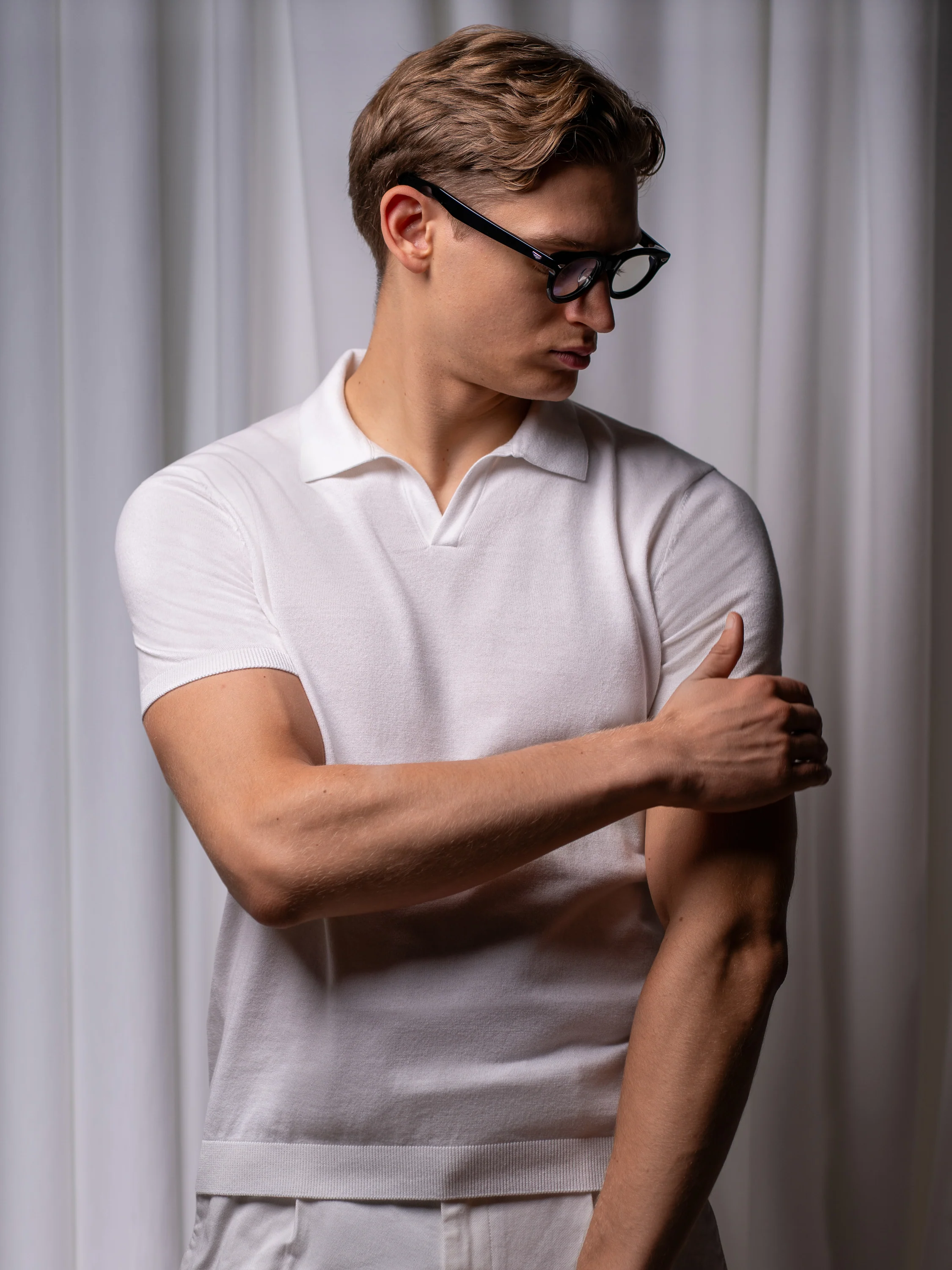 GLAZOMER Poloshirt, weiß - Image 3