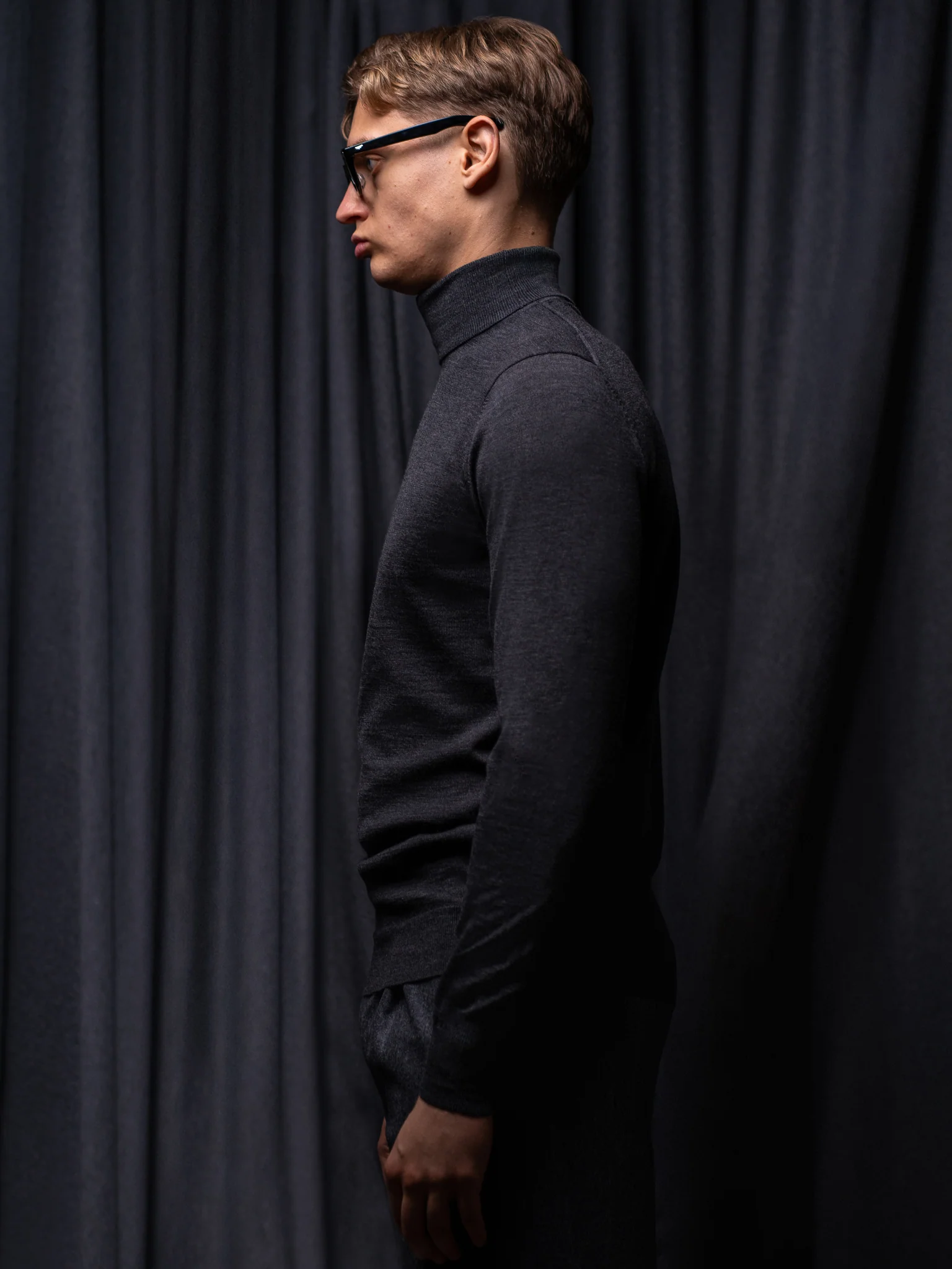 GLAZOMER Rollkragenpullover, grau - Image 4