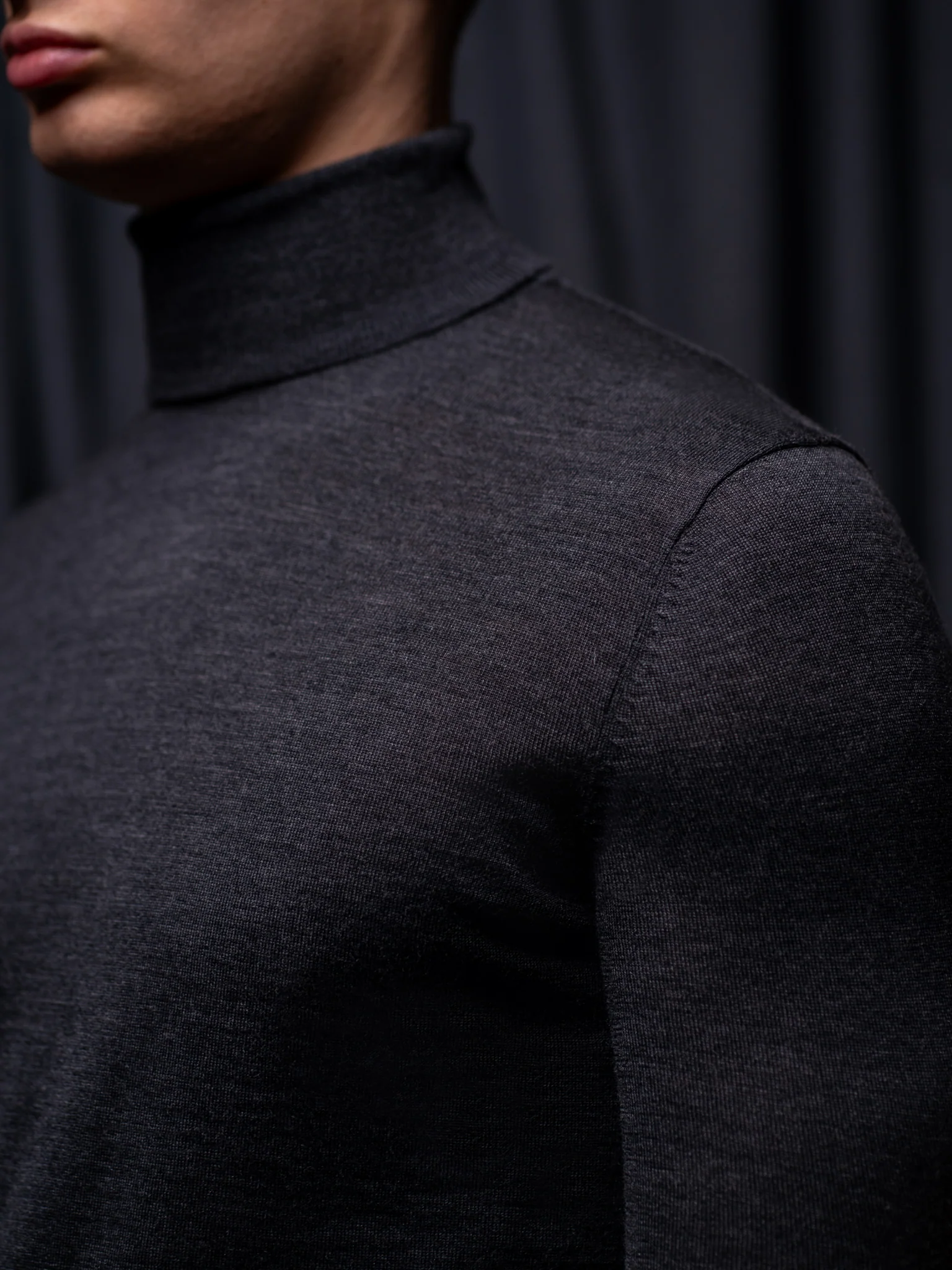GLAZOMER Rollkragenpullover, grau - Image 7