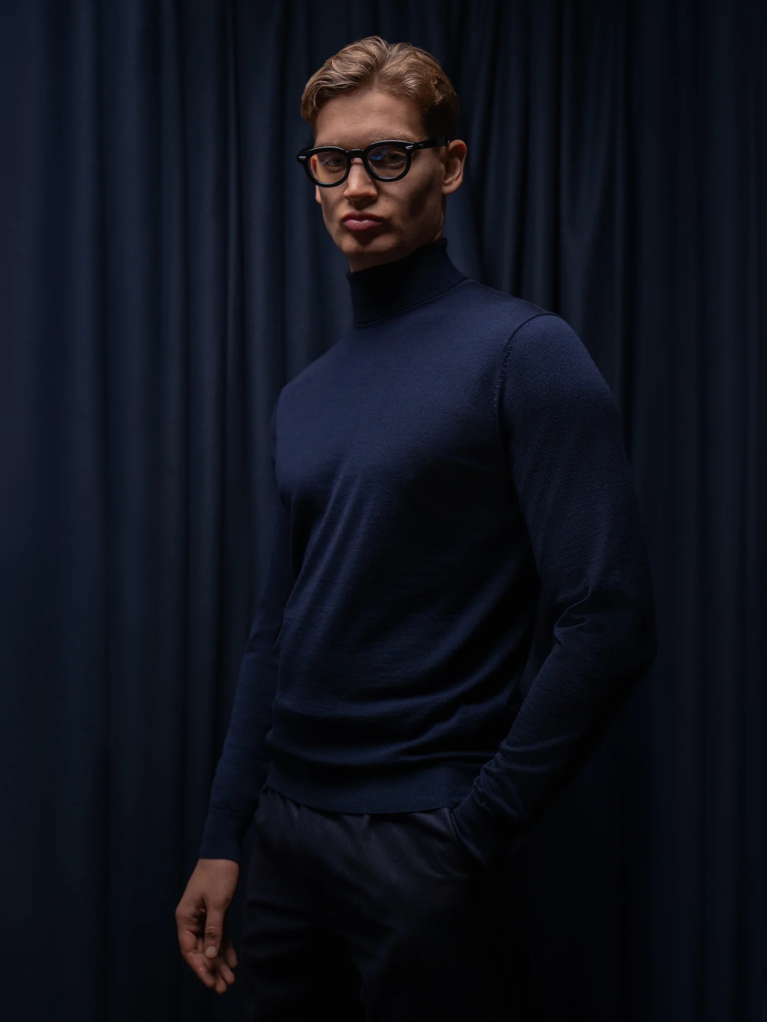 GLAZOMER Rollkragenpullover, blau - Image 12
