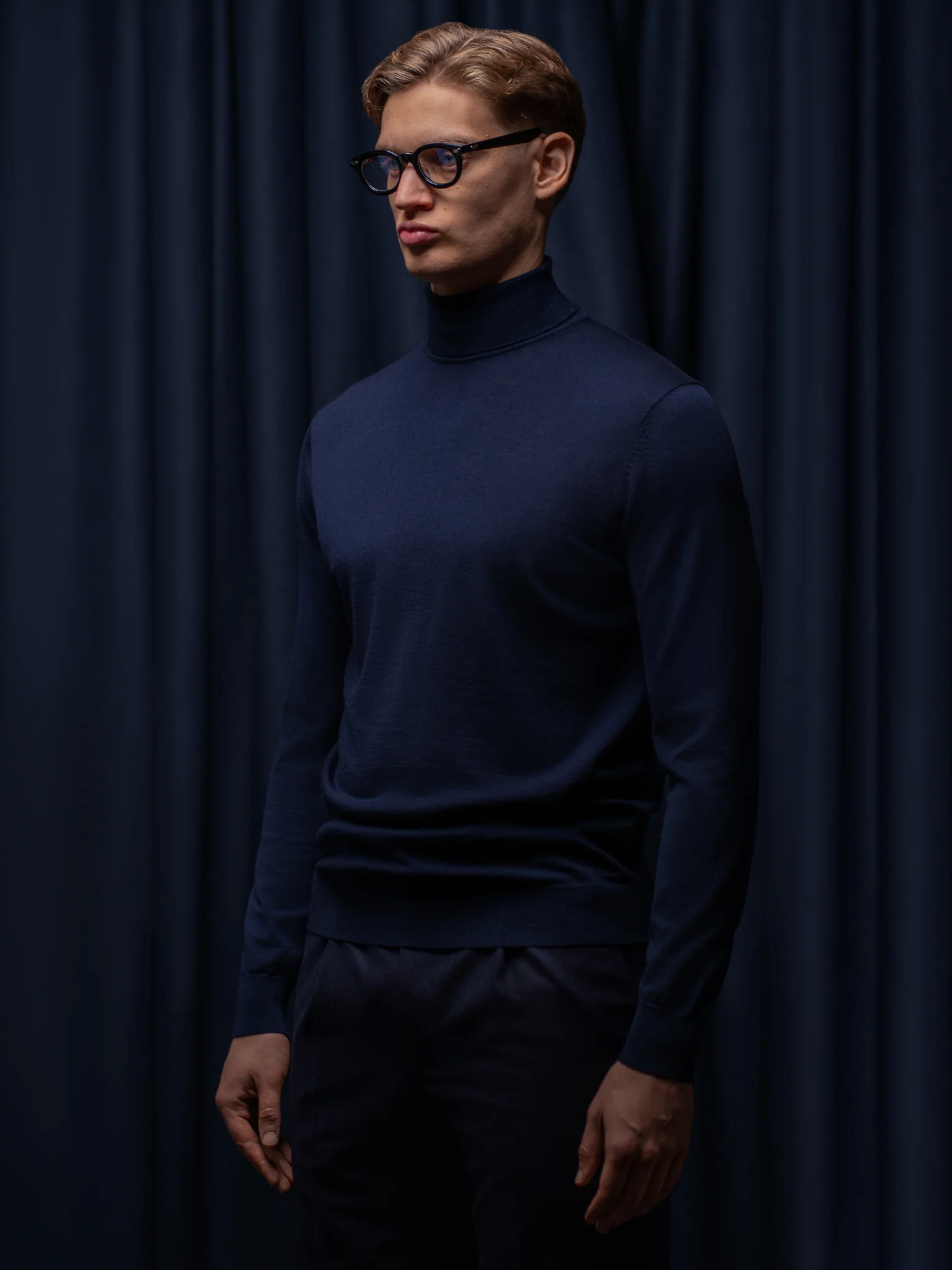 GLAZOMER Rollkragenpullover, blau - Image 3