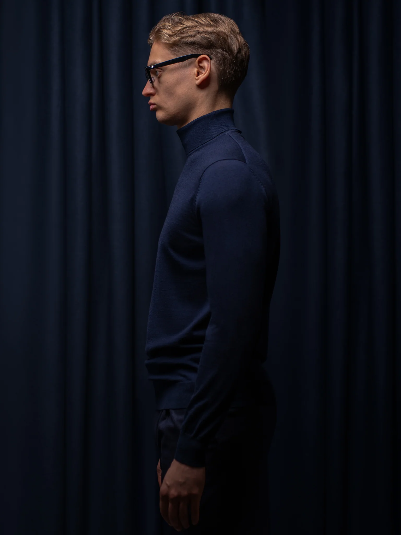 GLAZOMER Rollkragenpullover, blau - Image 4
